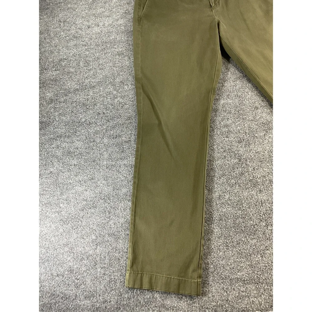 J.Crew 770 Straight Men's 34x32 Stretch Chino Pants Olive Green Casual Preppy